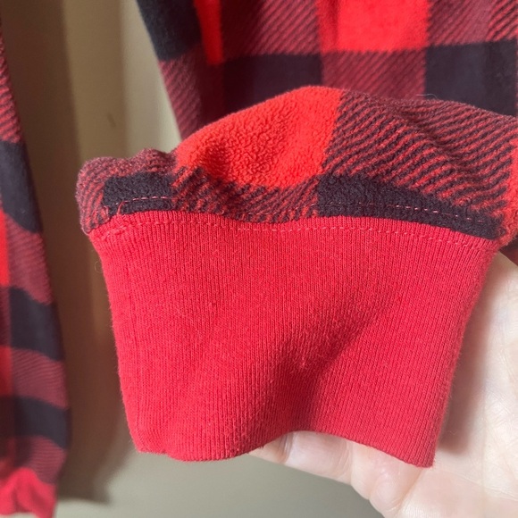Aeropostale Red Black Buffalo Plaid Cozy Festive Sleep Joggers Size Small Lounge - Picture 7 of 9